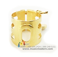 Gold lacquer Ligature and Cap Soprano Saxophone สายรัดลิ้น แซกโซปราโน