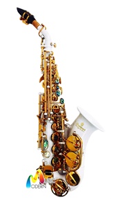 Overtone Soprano Curve Saxophone รุ่น snow OSSC- snow โซปราโนเคิบแซกโซโฟน ยี่ห้อ โอเว่อร์โทน รุ่น snow OSSC- snow