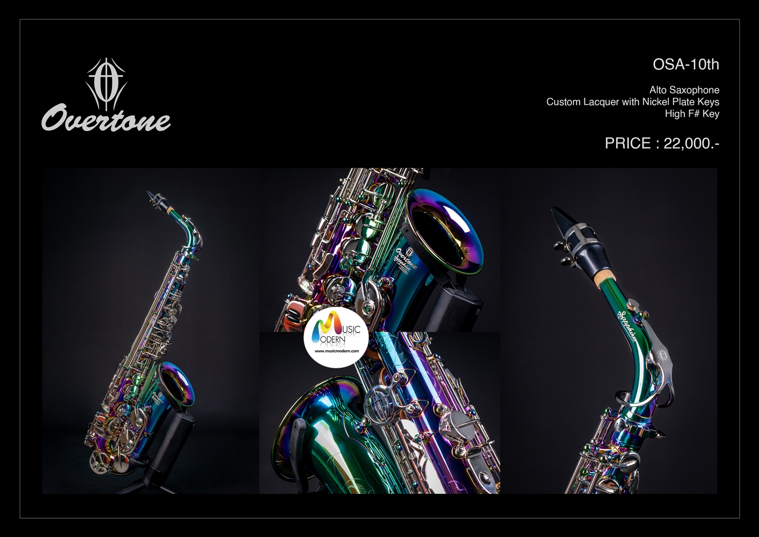 Overtone Alto Saxophone รุ่น  Sapphire OSA-10th