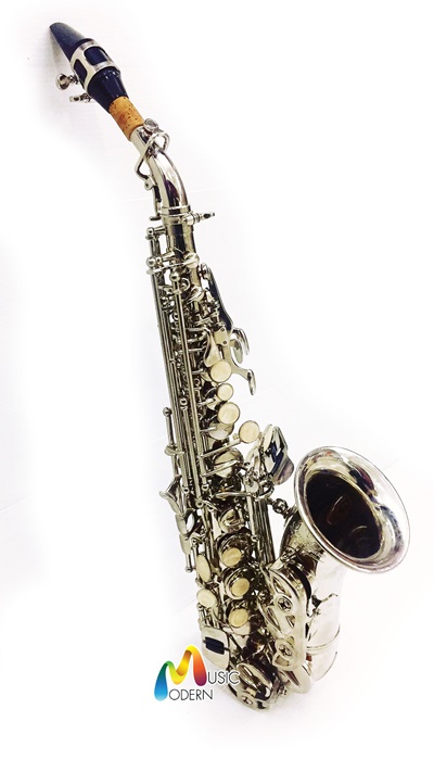 Overtone Soprano Curve Saxophone รุ่น nickel plated OSSC-111โซปราโนเคิบแซกโซโฟน ยี่ห้อ โอเว่อร์โทน รุ่น nickel plated OSSC-111