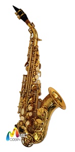 Overtone Soprano Curve Saxophone รุ่น  gold lacquer OSSC-101 โซปราโนเคิบแซกโซโฟน ยี่ห้อ โอเว่อร์โทน รุ่น  gold lacquer OSSC-101